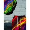 Vibrant Nebula Fluid Art 3D Printed Hoodie - Unisex Fashionable Brand Identity Urban Style Relaxed Athletic Two-Piece Outfit