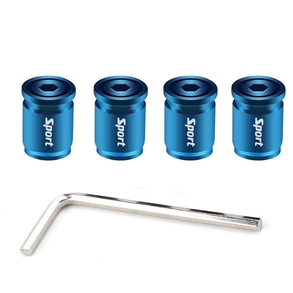 DSYCAR 1Set Anti-theft Sport Tire Valve Dust Caps Dustproof Tire Cap Valve Stem Caps for Cars Bike Moto New Stem Caps1