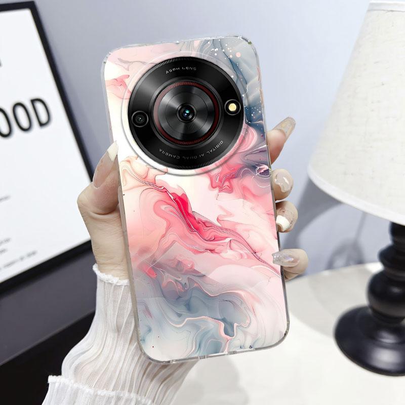 For ZTE Blade A75 5G A 75 5G Case Clear Protect Cover For ZTE Nubia Focus 5G Clear Soft Silicone Phone Case Marble Print Pattern