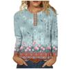 Women's 3D Printed Retro Floral Print T-shirt Fashion Long Sleeve Round Neck Regular Tops Holiday Weekend Spring Autumn