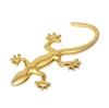 Motorcycle Sticker 3D Metal Gecko Shape Lizard Chrome Car Badge Emblems Sticker Decal Self-adhesive Decoration Silver/Gold 1PC