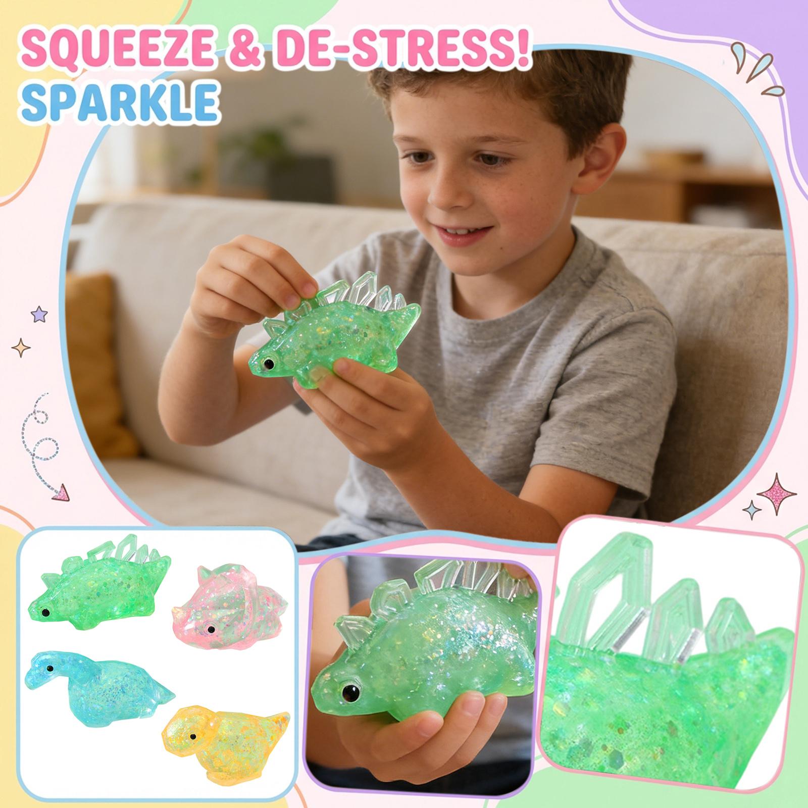 

Diamond Dinosaur Maltose Decompression Tool Creative Fun Entertainment Leisure Pinch Music Student Children s One Size