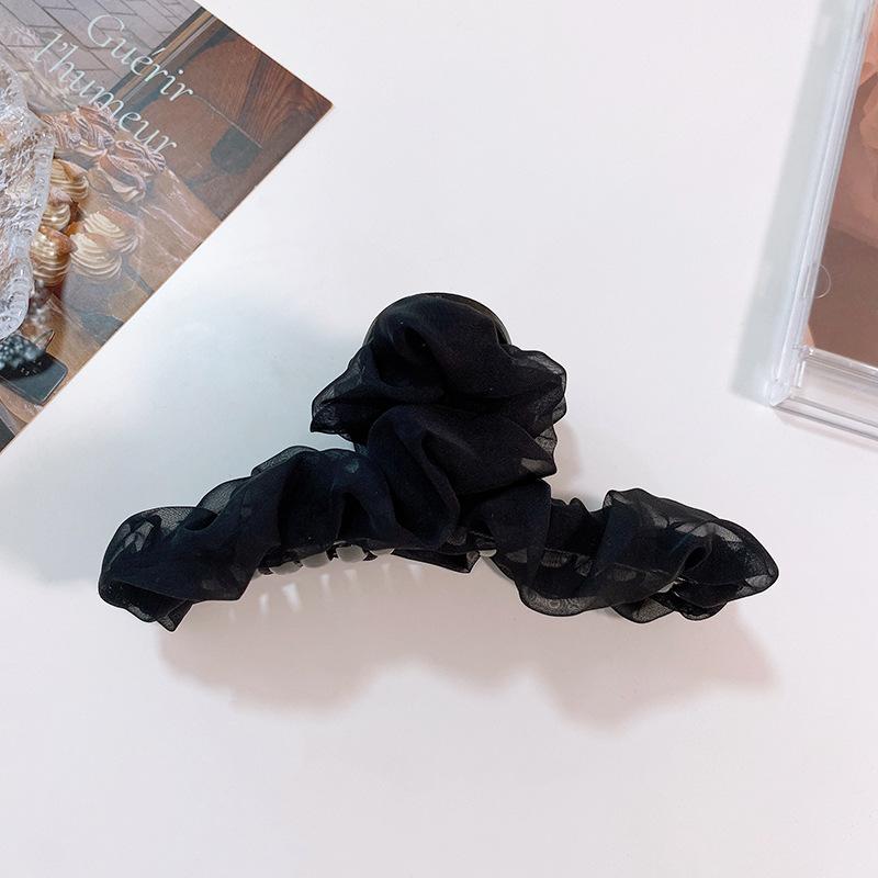 

Нова шифонова одноколірна заколка для волосся Елегантна пластикова заколка для волосся з акулою, затискач, шпилька, затискач для волосся для жінок, дівчаток, аксесуари для волосся Головні убори