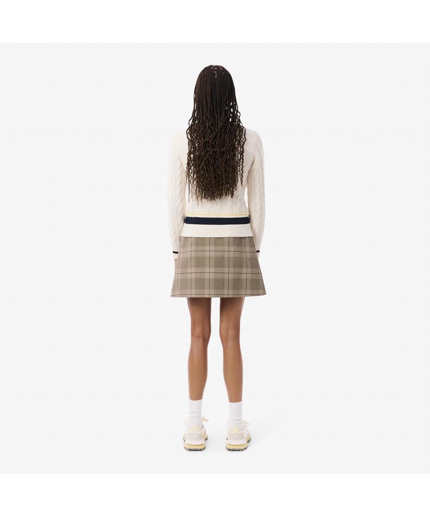 Lacoste Women'S Check Miniskirt Jf5607-55N Aim