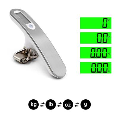 Bilancia Digitale per Bagagli 50kg/10g Bilancia Elettronica Portatile Bilancia Ponderale Valigia Viaggio Gancio Bilancia a Stecca