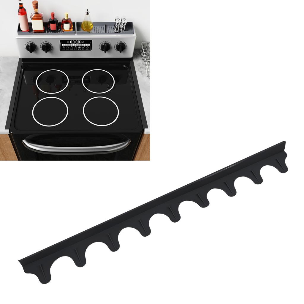 5pcs Kitchen Stove   Covers Easy to Clean Cuttable Soft Silicone Oven   Fillers for Counter