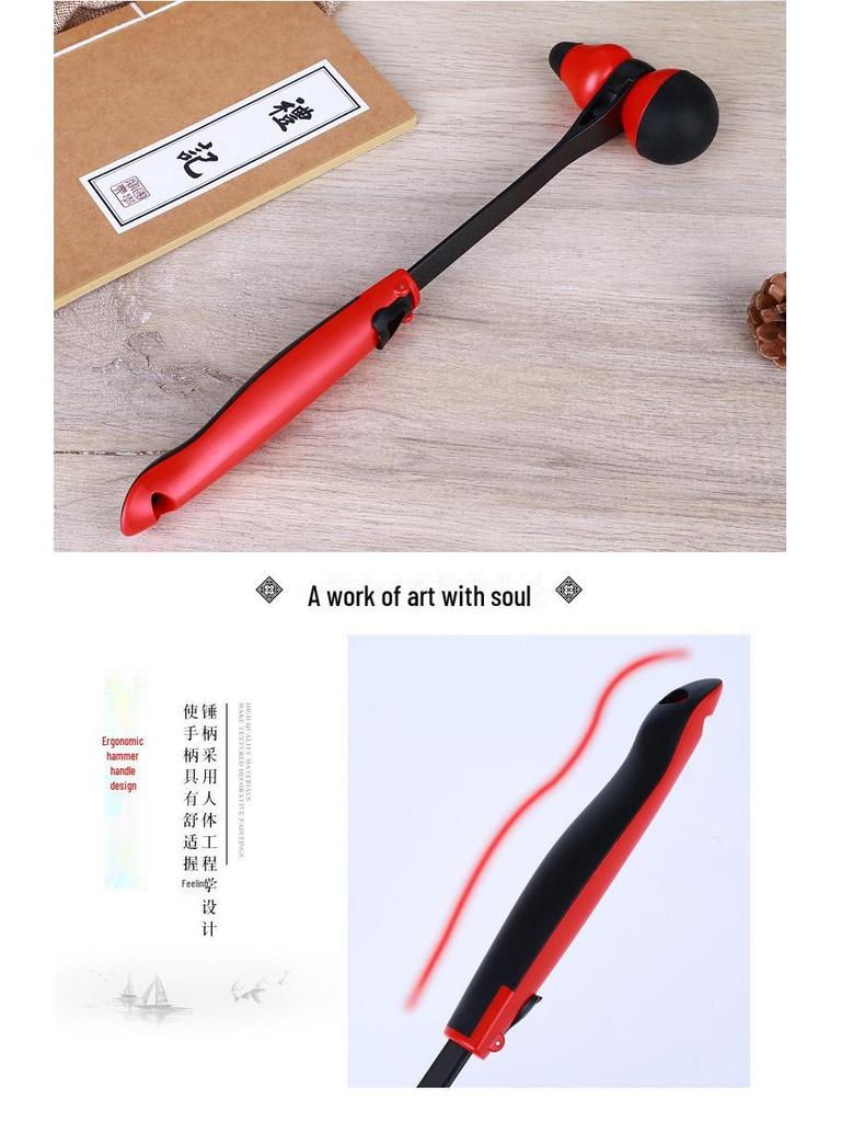 Fulu Gourd Massage Hammer: Meridian Patting Massager and Silicone Health Gift