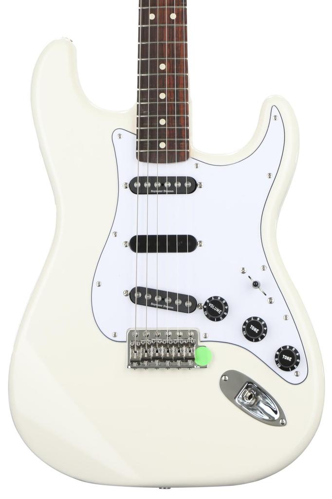 Fender Ritchie Blackmore Electric Scalloped Rosewood Olympic White Stratocaster® Guitar, Fingerboard,