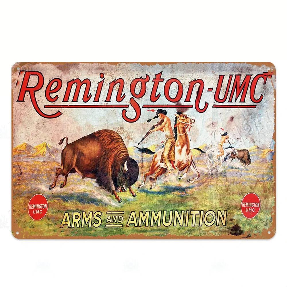 Vintage Hunting Plaque Metal Posters Signs Wall Decor for Man Cave Room Decorative Metal Plate Hunter