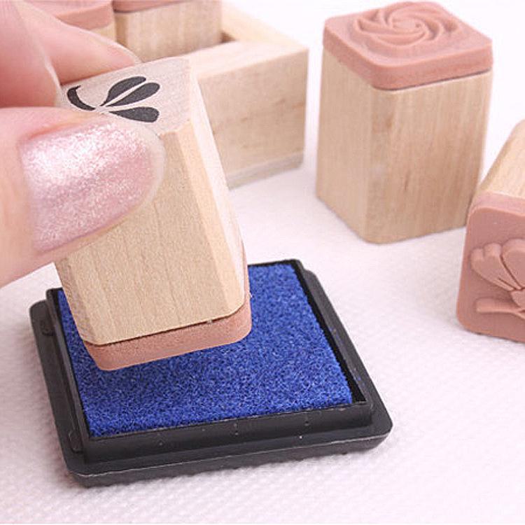 Tampone per inchiostro 4x4 cm, Dimensioni compatte (Immagine)
