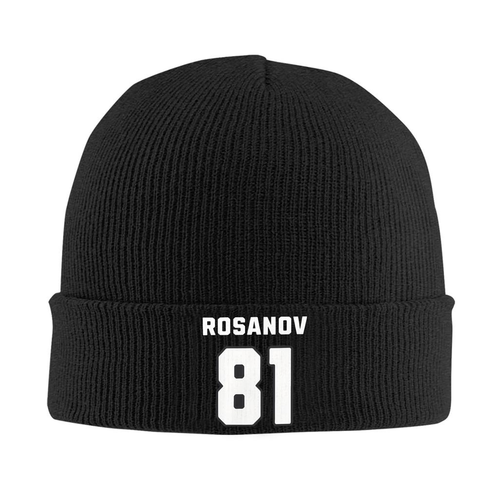 Rosanov 81 Knitted Caps Women's Men's Beanie Autumn Winter Hats Acrylic Heated Rivalry Sports Romance TV Warm Melon Cap