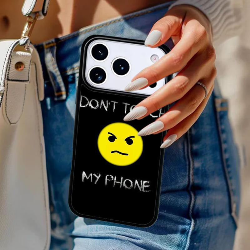 

Dont touch my Phone Case For iPhone 17 Air 14 15 13 12 Max Cover For Apple 14 15 16 16e 11 Pro Max Plus iPhone 14plus
