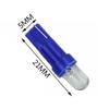 10 Stück T5 12V LED Blau Auto Innenraum Keil Armaturenbrett Instrumententafel Licht Lampe Glühbirne Innenteile Autozubehör Autoprodukte