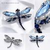 Modische Strass-Brosche Hohe Qualität Koreanischer Stil Einfacher Mantel-Pin Insekt Libelle Schmetterling Brosche für Damen Accessoires