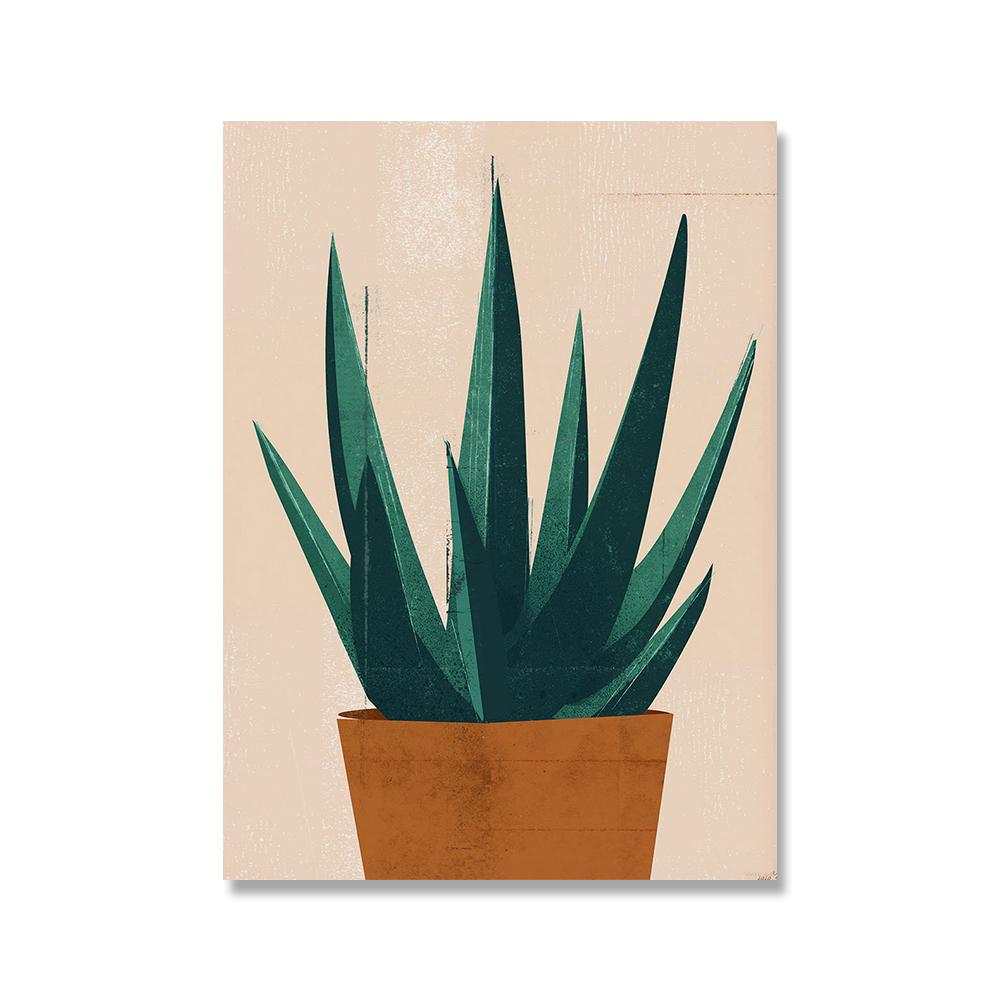Boho Pflanzen Leinwand Poster Blatt Palme Botanische Kunstdrucke Minimalistisches Gemälde Nordischer Stil Bilder Moderne Wohnzimmerdekoration Ohne Rahmen