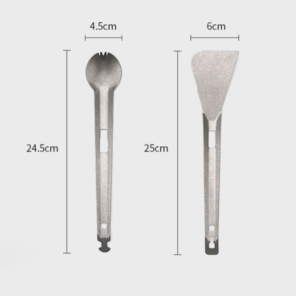 Titanium Camping Cooking Utensils Composable Outdoor Cooking Serving Tongs  Outdoor Cooking