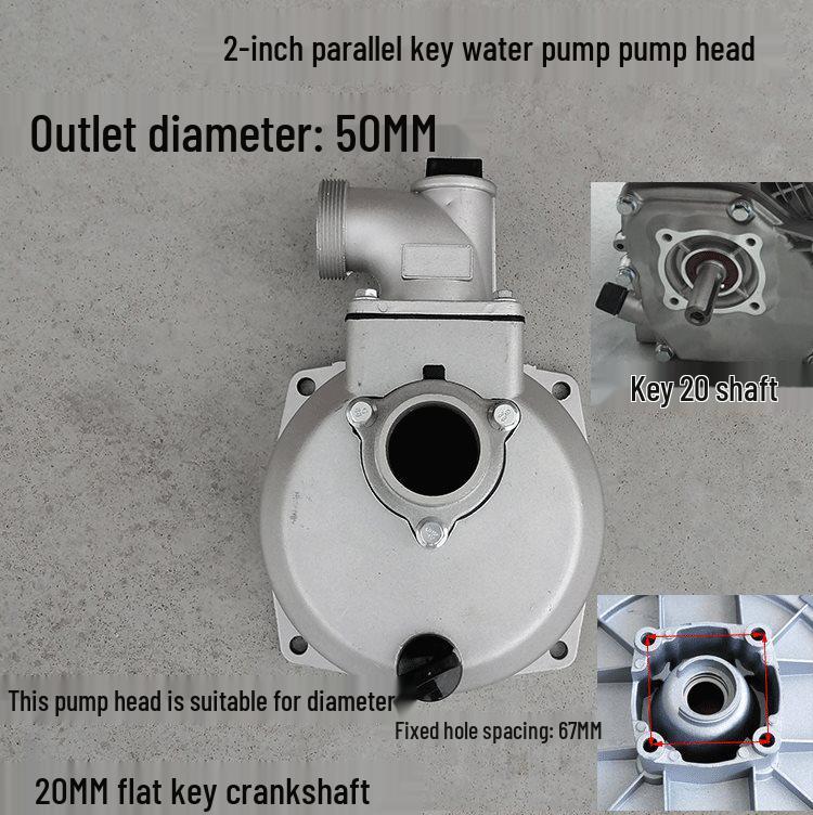 2" & 3" Water Pump Accessories - 170F Gasoline Engine, Self-Priming Pump Body, 168 Pump Head