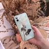 Anmutige weiße Rose transparente weiche Tpu-Telefonhülle für iPhone Xr X Xs Max 13 Pro Max 12 11 7 8 Plus Se 2020 Druckabdeckung