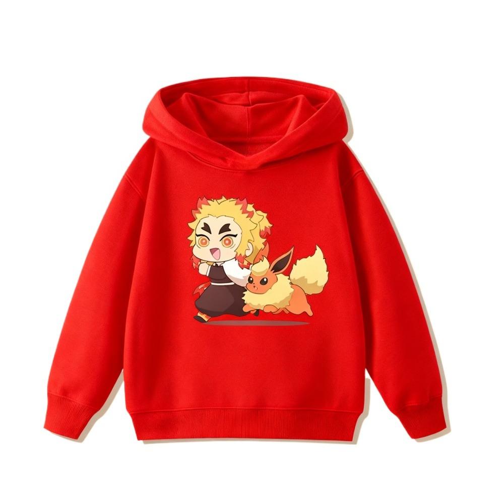 Demon Slayer: Kimetsu No Yaiba Children's Sweatshirts  Cute and Warm Hoodies for Boys and Girls In Autumn and Winter