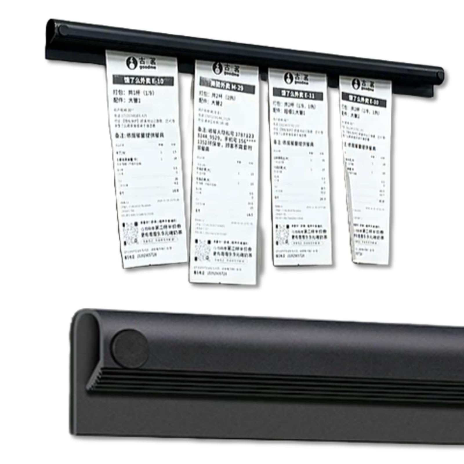 solunaterra Order Clipper, Slip Holder, No Hole Punching Required, Connectable (40cm)
