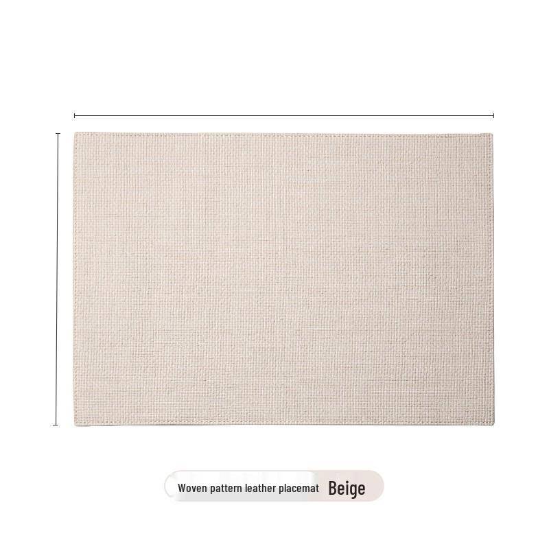 

Luxury Waterproof Oil-Proof Chinese Table Mat for Home, Hotel, or Restaurant - Heat Insulation, Modern Design. бежевый