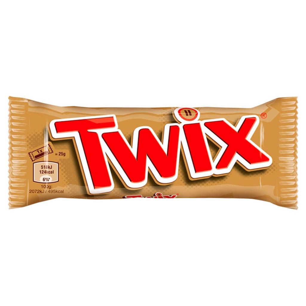 Twix Riegel mit Keksen und Karamell, überzogen mit Schokolade 50 g (2 x 25 g)