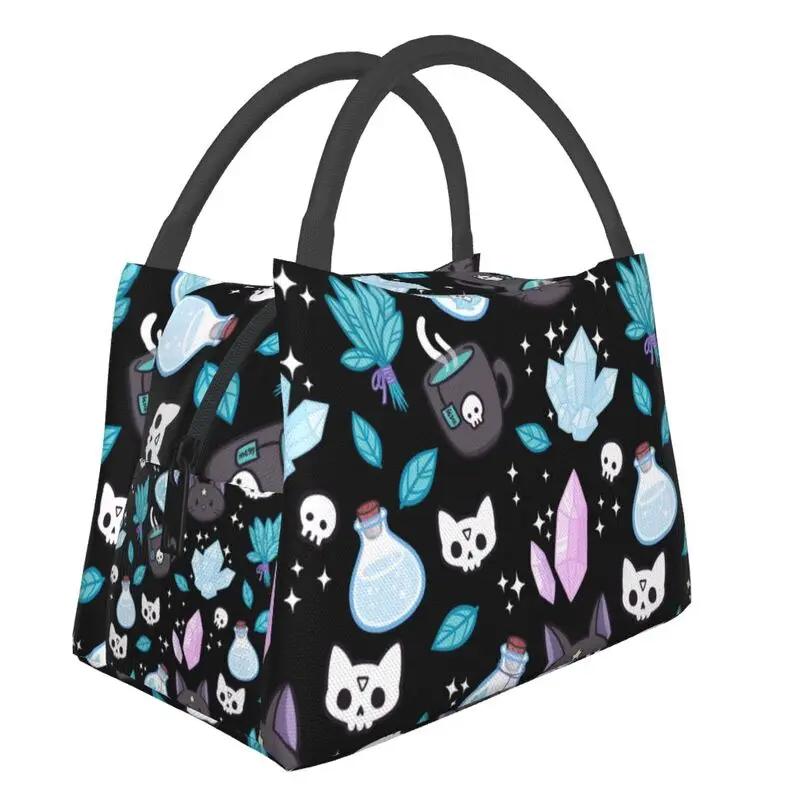 Niestandardowe Wielkie Arkana Tarota Vintage Patchworkowe Torby Śniadaniowe Kobiety Termiczna Chłodząca Izolowana Torba Śniadaniowa na Piknik Kemping Podróż