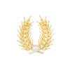 Elegant Wheat Ear Brooch, High-end Women's Light Luxury, High-end Pearl Brooch, Anti-glare Pin