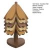 Tree-Shaped Coasters Wooden Trivet Mat Heat Resistant Coaster Multifunctional Pot Holder Kitchen Festive Ornament