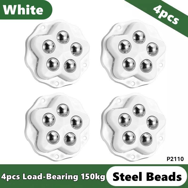 4PCS Self Adhesive Mini Swivel Adhesive Wheels No Noise 360° Rotation Caster Wheels for Small Appliances Trash Can and Furniture