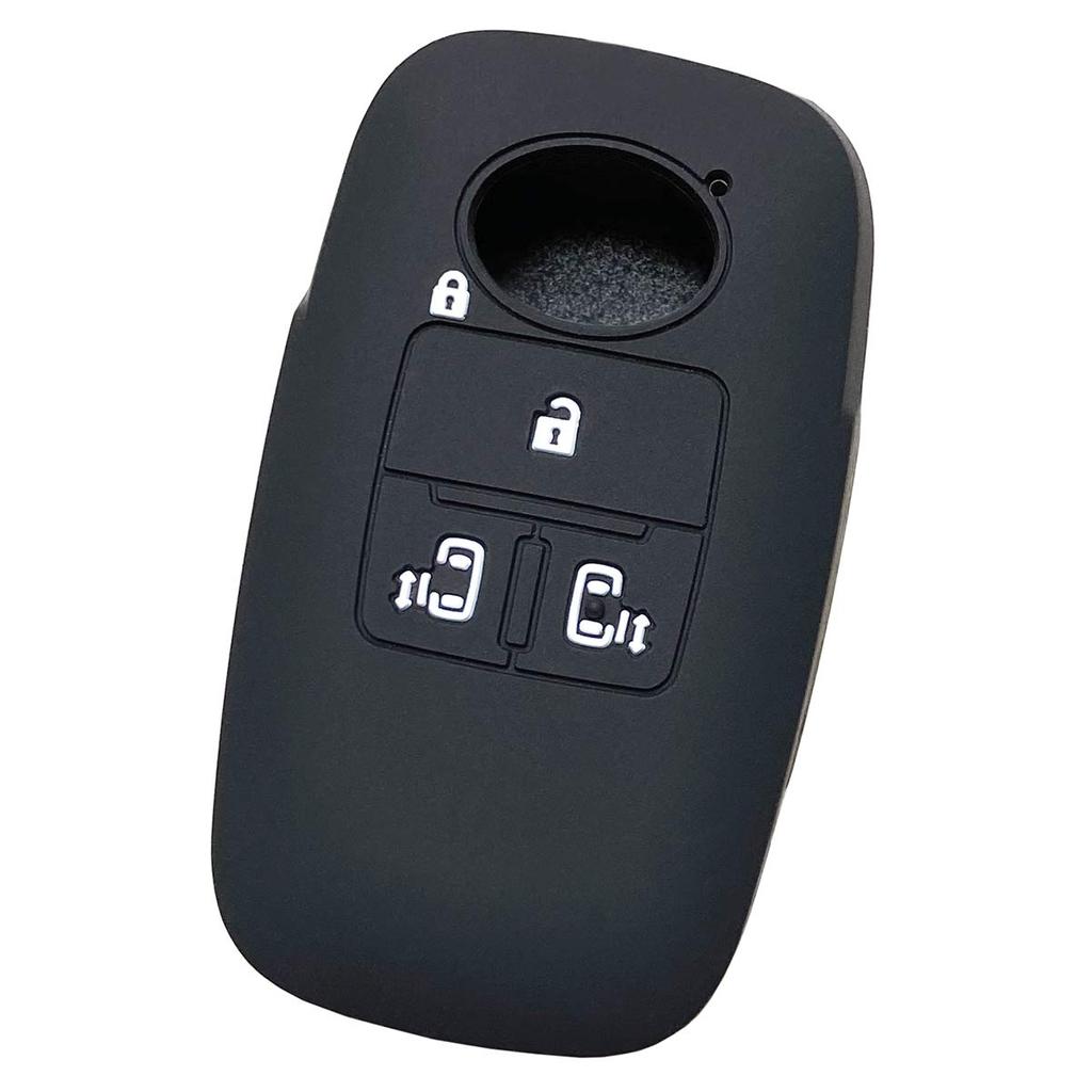 IKT Smart Key Silicone Cover for Daihatsu and Toyota Cars, 4 Buttons, Black/New Tanto