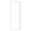 Vidaxl Interior Door, 83X201.5 Cm, White, Esg Glass And Aluminum