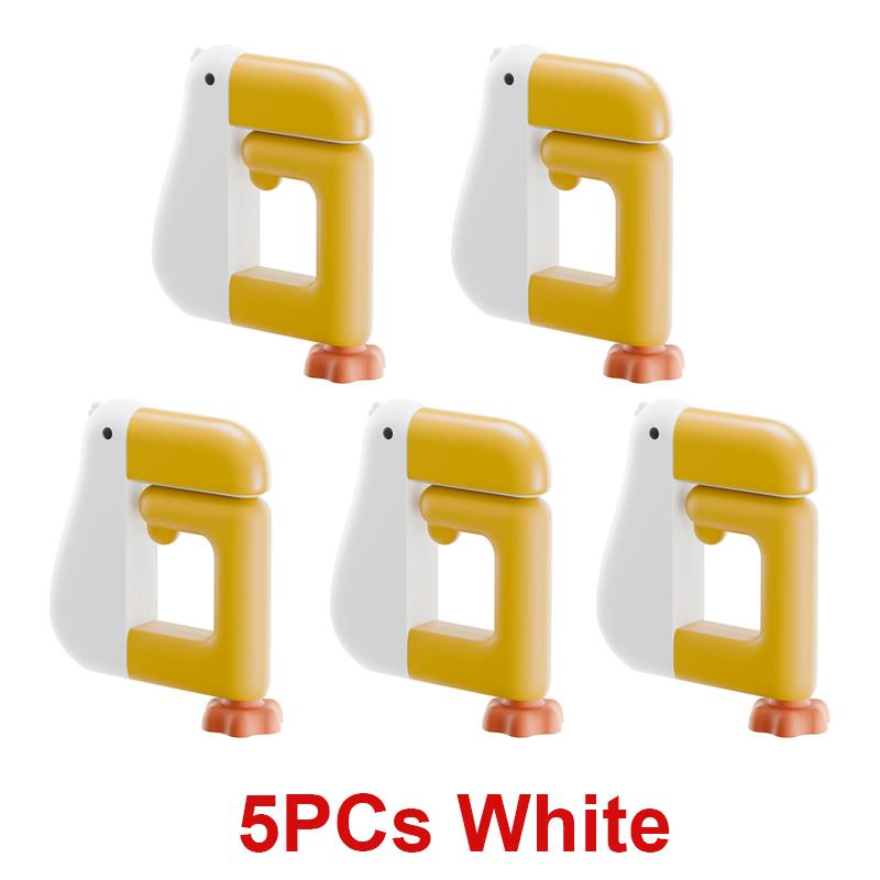 1/3/5Pcs Thinking Duck School Bag Hanging Hook Portable Adjustable Desk Side Bag Hanger For Office Home Table Storage Use Holder