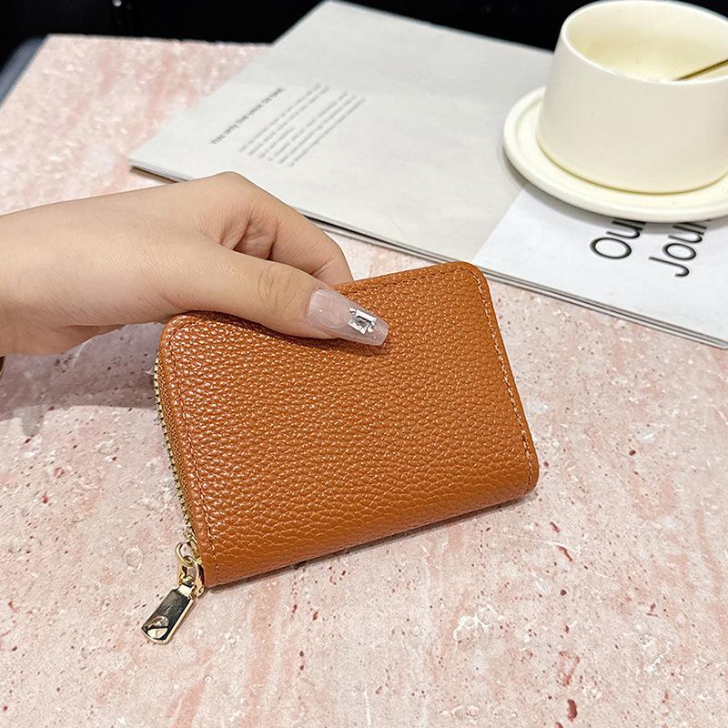 New Card Bag Wallet Integrated Large-capacity Anti-theft Brush Men's Multi-card Women's Card Bag Clutch Bag