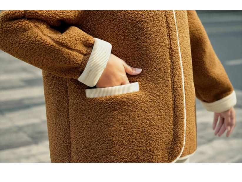 2025 New Cozy Lambswool Coat for Middle-aged & Senior Women - Thickened Velvet Winter Top