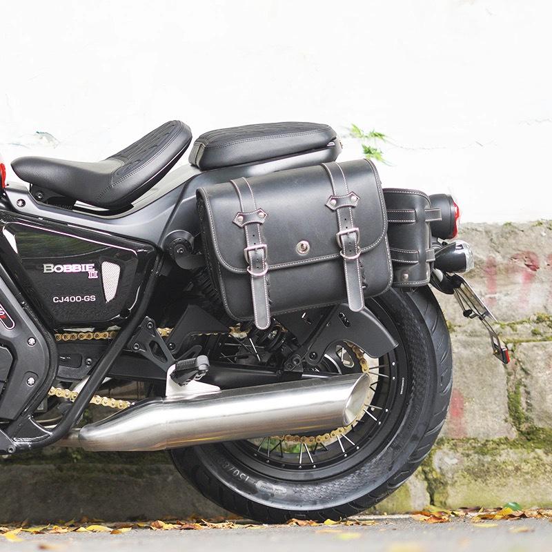 Yangtze 400/450/700 Bumper Guard Bar with Quick Release Backrest and Retro Saddlebag