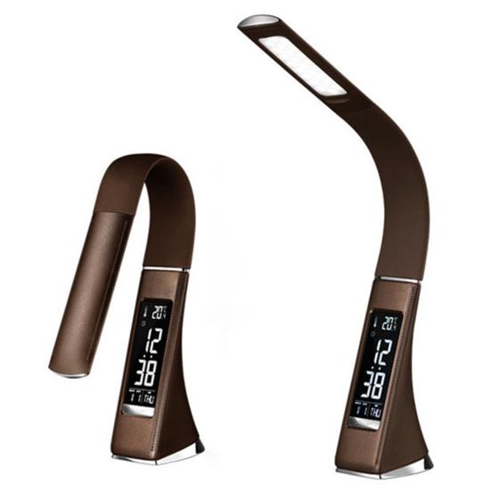 Lampă de masă LED Reglată luminozitate la atingere Controlul pâlpâirii Protecție gratuită a ochilor Design ecran digital Lumină albastră