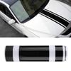SelF Adhesive Car Body Engine Hood Bonnet Scratch Cover Sticker Decal Tape Decoration(Black)