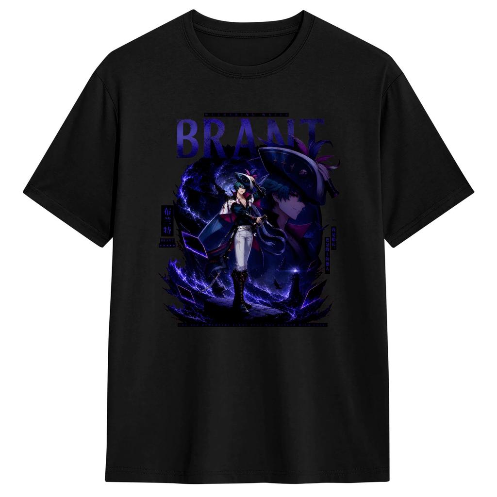 Vintage Wuthering Waves Characters Tshirts For Unisex Round Collar Cotton T Shirt Short Sleeve Tees 6xl Clothing