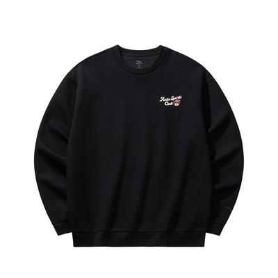 Anta Moletom Pulôver Série Lifestyle 2026 Primavera Masculino Moletom Básico-Preto 952618702S-3