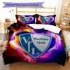 Set Copripiumino e Federe VfL Bochum Decorazione per la Casa Regalo di Compleanno (1 * copripiumino + 2 * federa, senza nucleo)