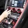 For Jaguar F-TYPE 2013-2026 Aluminium alloy Center Console Air Conditioner Volume Knob Switch Circles Trim Interior Accessories