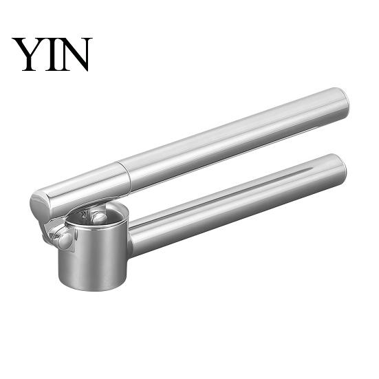 Stainless Steel Garlic Mincer Presser, Effortless Extended Handle Ginger Professional for Cooking Masher, Easy Squeeze Manual Kitchen Tool Seasoning