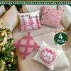 Pink Christmas Tree Cushions Pillowcase Polyester Cushion Cover Throw Pillow Sofa Decoration Pillowcover Home Decor