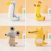 Cat Plush Toy Stuffed Animal Cute Mouse Chick Catnip Toy Penguin Shape Soft Chew Toy
