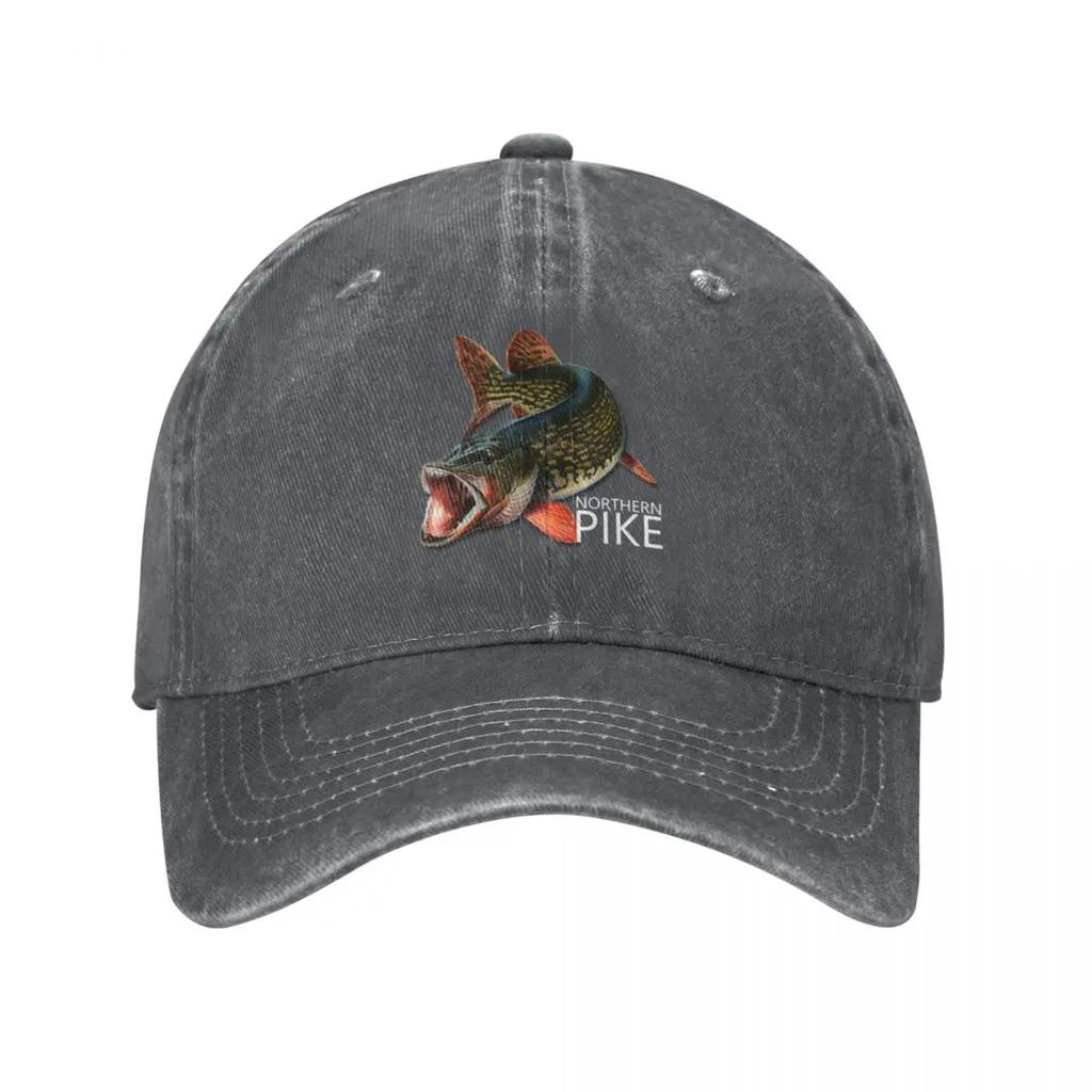 Northern Pike Fish Baseball Cap Beach Hat Baseball Cap Cute Designer Hat Women Hats Unisexs