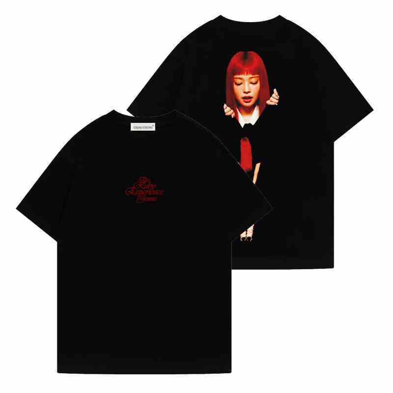 

Kpop Jennie Album Ruby Series Tshirt Print T Shirts Summer Clothes Fans Tee Short Sleeve Tops Fashion Clothes for Women 3XL