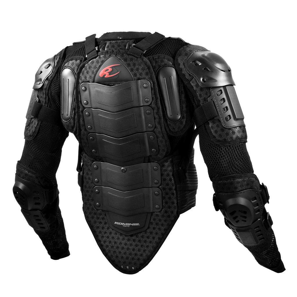 Komine Full Armored Body Jacket for Motorcycles Black M 413 Mesh Material Protector SK-676