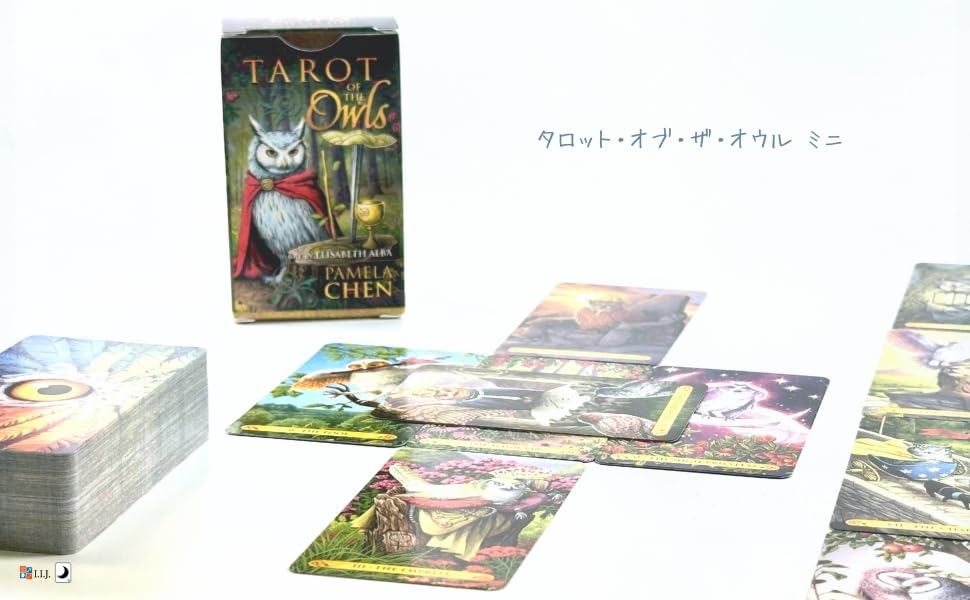 Tarot of the Owls Mini Tarot Waite 78 Mini Tarot Includes Japanese Authentic Product I.I.J Cards, Edition, Cards, Size, Reading, Instructions,