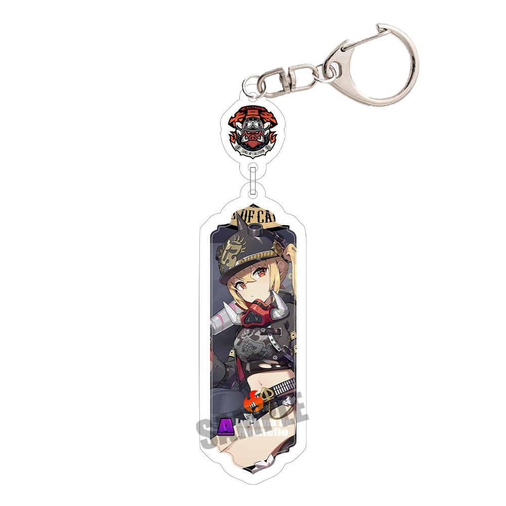 Game Zenless Zone Zero Acrylic Keychain Aria Cissia Nangong Yu Backpack Keyring Pendant Belle Nicole Demara Decorative Ornament